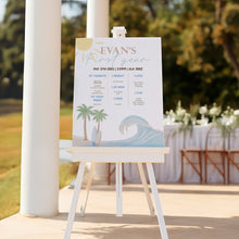 Load image into Gallery viewer, The Big One Milestone Board Editable Surf Birthday Sign Coastal Beach 1st Birthday Poster Template 0338
