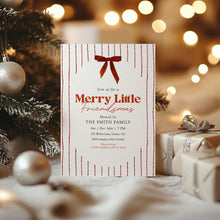 Load image into Gallery viewer, 2033 Merry Little Friendsmas Party Invite, Editable Christmas Holiday Template, Digital Download
