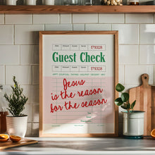 Load image into Gallery viewer, Jesus Is the Reason for the Season Gest check Retro Art Print 13-227
