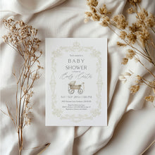 Load image into Gallery viewer, 2018 classic baby stroller invitation template
