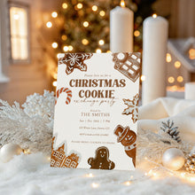 Load image into Gallery viewer, 2033 Christmas Cookie Exchange Invite, Kids Christmas Baking Party, Winter Holiday Digital download
