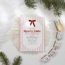 Load image into Gallery viewer, 2033 Merry Little Friendsmas Party Invite, Editable Christmas Holiday Template, Digital Download
