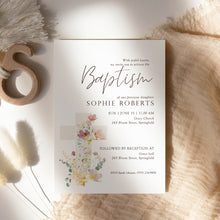 Load image into Gallery viewer, 0501 flower cross invitation template
