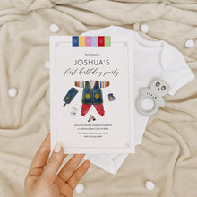 Load image into Gallery viewer, Editable Korean First birthday boy party template 0301
