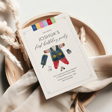 Load image into Gallery viewer, Editable Korean First birthday boy party template 0301
