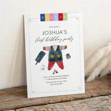 Load image into Gallery viewer, Editable Korean First birthday boy party template 0301
