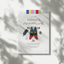 Load image into Gallery viewer, Editable Korean First birthday boy party template 0301
