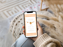 Load image into Gallery viewer, Little Pumpkin is On the Way, Editable Invitation, Fall Baby Shower Invite, Watercolor Pumpkin (Digital Download) 2028
