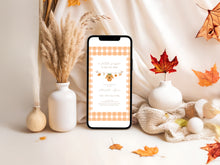 Load image into Gallery viewer, Little Pumpkin is On the Way, Editable Invitation, Fall Baby Shower Invite, Watercolor Pumpkin (Digital Download) 2028
