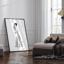 Load image into Gallery viewer, Vietnam Adonai woman line drawing 1 art print 12-57
