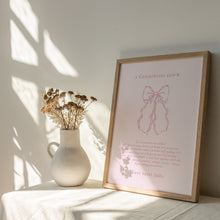 Load image into Gallery viewer, Pink aesthetic 1 Corinthians 13 art print
