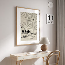 Load image into Gallery viewer, Three Wise Men Christmas Star Wall Art Print – Nativity Art Print 13-207
