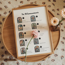 Load image into Gallery viewer, Watercolor boho The ten commandments art prinht 07-345
