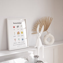 Load image into Gallery viewer, Watercolor the fruit of the spirit art print 07-147
