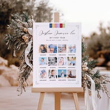 Load image into Gallery viewer, 0301 Corjl editable Dol tradition Korean 1st birthday photo milestone board template
