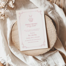 Load image into Gallery viewer, Hand-Drawn Easter Brunch Invitation, Egg Hunt Party, Spring Family or Church Gathering 0805
