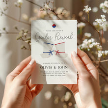Load image into Gallery viewer, 0202 Korean Gender reveal invitation 2
