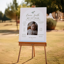 Load image into Gallery viewer, 0323 Pink tutu t-rex Editable Birthday Milestone Board | dinosaur birthday for girl | Digital Download Decor
