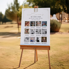 Load image into Gallery viewer, 0321 Beige Korean Doljanchi 1st Birthday Photo Milestone Sign (Digital Download)
