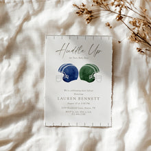 Load image into Gallery viewer, 2032 Editable Huddle Up Football Twins Sports Shower Invite, Digital Download, editable template
