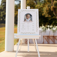 Load image into Gallery viewer, pink princess milestone board growth chart baby girl first birthday sign 0332
