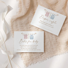 Load image into Gallery viewer, Pink Blue Gender Reveal Baby Shower Invitation Template Bundle (Digital Download) 2031
