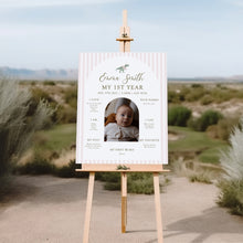 Load image into Gallery viewer, 0323 Pink tutu t-rex Editable Birthday Milestone Board | dinosaur birthday for girl | Digital Download Decor
