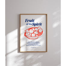 Load image into Gallery viewer, Blue red the fruit of the spirit art print
