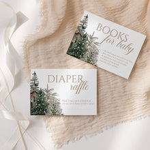 Load image into Gallery viewer, 2024 Christmas Tree Winter Baby Shower Invitation Set
