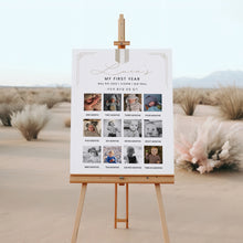 Load image into Gallery viewer, 0321 Beige Korean Doljanchi 1st Birthday Photo Milestone Sign (Digital Download)
