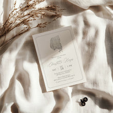 Load image into Gallery viewer, 2018 classic baby bonnet invitation
