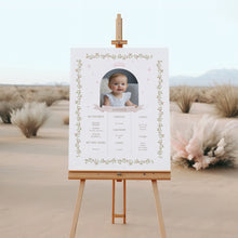 Load image into Gallery viewer, pink princess milestone board growth chart baby girl first birthday sign 0332
