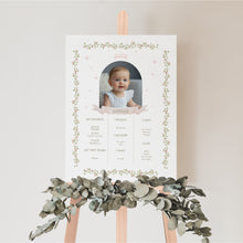 Load image into Gallery viewer, pink princess milestone board growth chart baby girl first birthday sign 0332
