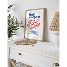 Load image into Gallery viewer, Blue red the fruit of the spirit art print
