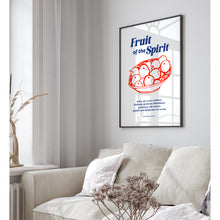 Load image into Gallery viewer, Blue red the fruit of the spirit art print
