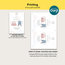 Load image into Gallery viewer, 0304 Korean Twins Hanbok 1st birthday Dol invitation Template
