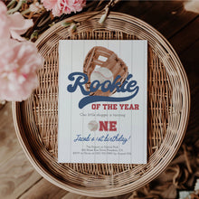 Load image into Gallery viewer, 0315 Rookie of the year baseball invitation
