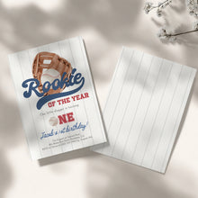 Load image into Gallery viewer, 0315 Rookie of the year baseball invitation
