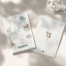 Load image into Gallery viewer, Boho Wild One First Birthday Invitation 0306
