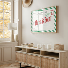 Load image into Gallery viewer, Christ is Born Vintage Postcard Art Print 13-227
