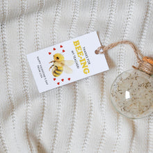Load image into Gallery viewer, 08012 Thanks for Bee-ing My Teacher Valentine Gift Tag Template, Teacher Appreciation, Digital download

