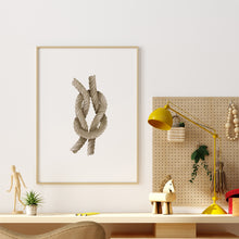 Load image into Gallery viewer, Watercolor Twisted Rope Illustration Art Print 07-256
