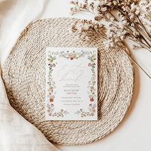 Load image into Gallery viewer, Floral Easter Brunch Invitation, Spring Church Gathering, Family Lunch Party Invite 0805
