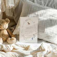 Load image into Gallery viewer, 2024 Christmas Winter Deer Baby Shower Invitation Set | Woodland Theme
