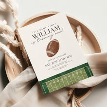 Load image into Gallery viewer, 0325 American Football It&#39;s a game time 1st Birthday Invitation Template, Editable Digital Download
