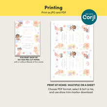 Load image into Gallery viewer, Mermaid Oneder the Sea 1st Birthday Invitation Watercolor Baby Girl Template 0340
