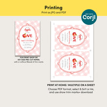 Load image into Gallery viewer, 0317 pink little apple ONE birthday invitation
