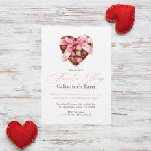 Load image into Gallery viewer, 0801 Pink Valentines Party Favorite Things Invite, Gift Exchange, Galentine's Ladies Night, Digital Download
