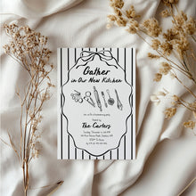 Load image into Gallery viewer, 2035 Whimsical Kitchen Baking Housewarming Party Invite, Moving Announcement, Editable Template, Digital Download

