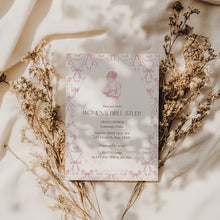 Load image into Gallery viewer, Women Bible Study Invitation Template Pink Bow Editable Church Event Corjl 0807
